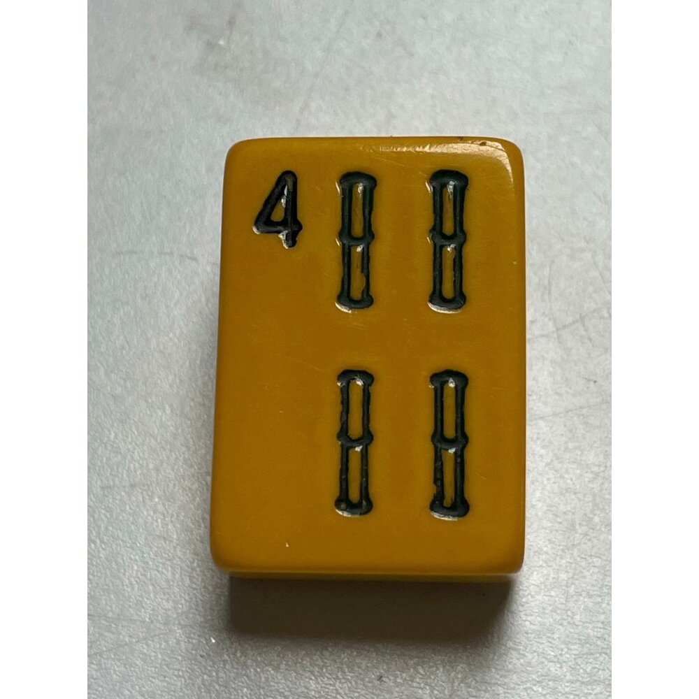 Upcycled Bakelite Mahjong #4 Brooch Tile